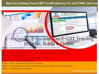 Accounting Training Course in Delhi, 110014, with Free SAP Finance FICO by SLA Consultants Institute in Delhi, NCR, Finance Analytics Certification